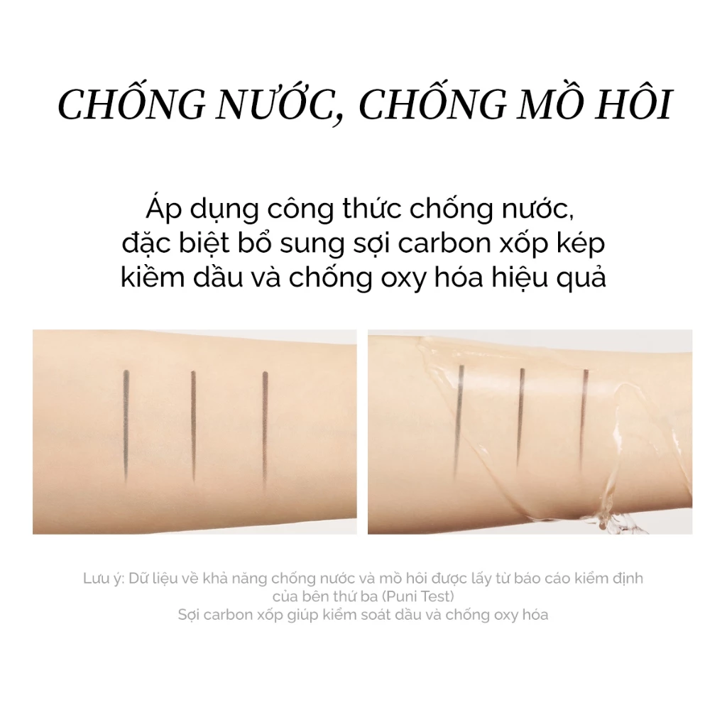 Swatch Chì kẻ mày Joocyee nét mảnh và nét to