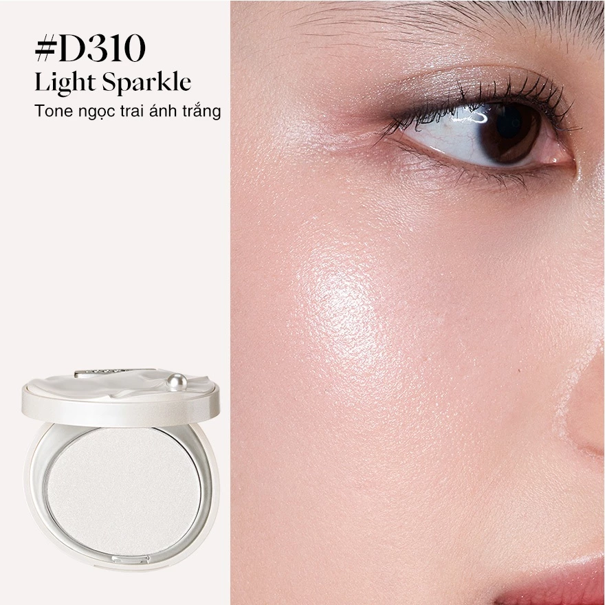 Swatch Phấn bắt sáng Joocyee D310 hạt mịn không lộ lỗ chân lông