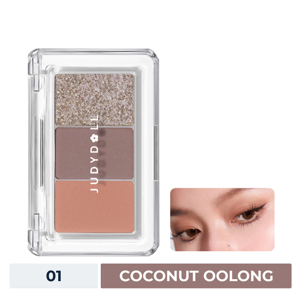 Phấn Mắt Judydoll 3 Ô (Judydoll Eyeshadow Palette) - Bảng Mắt 2.5g Tiện Lợi